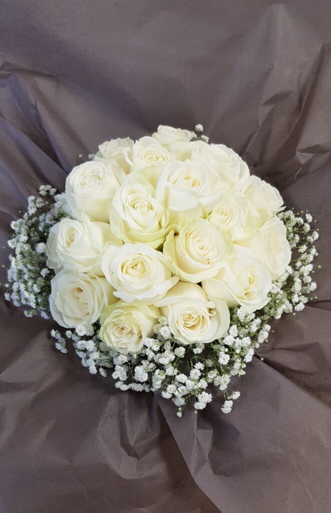 bouquets rose blanche